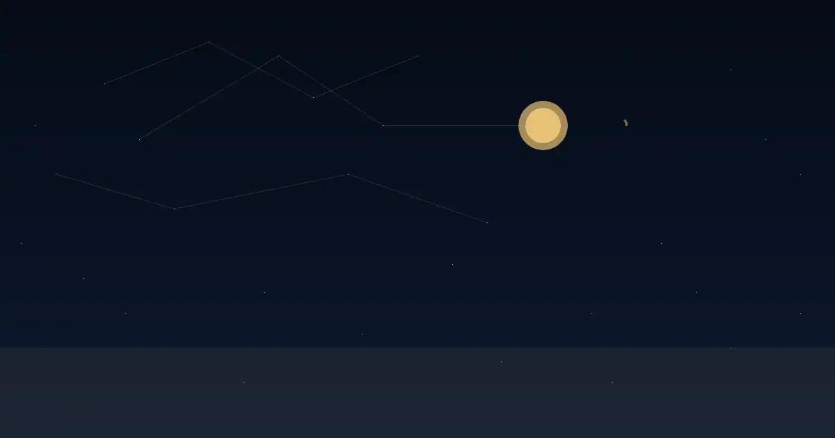 Anel dourado de saturno sobre ceu noturno profundo com estrelas